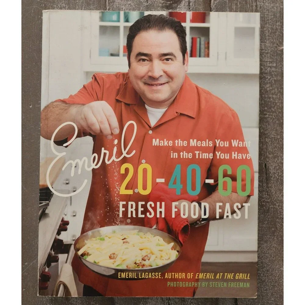 Emeril Lagasse Cookbooks Prime Time Emeril &‎ Signed 20-40-60 Fresh Food Fast